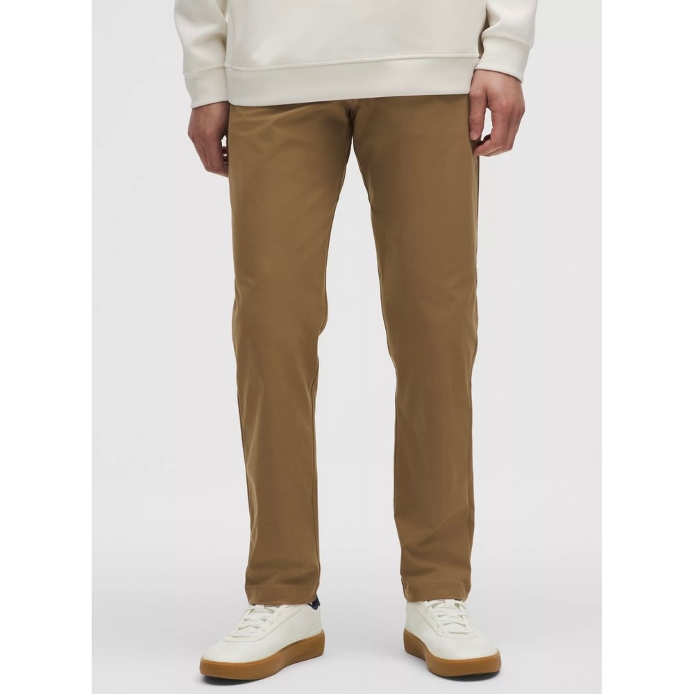 Lululemon ABC Classic Fit 5 Pocket Pants, Warpstream, "Artifact" Tan, Size 34x31